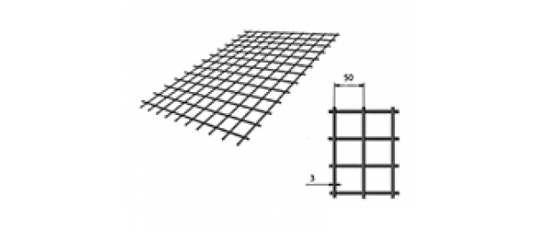 Сетка сварная (дорожная) 50х50х3мм 1х2м купить с доставкой в Подольске